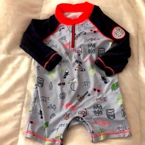 Baby gap one piece full sleeves swimsuit 6-12 months